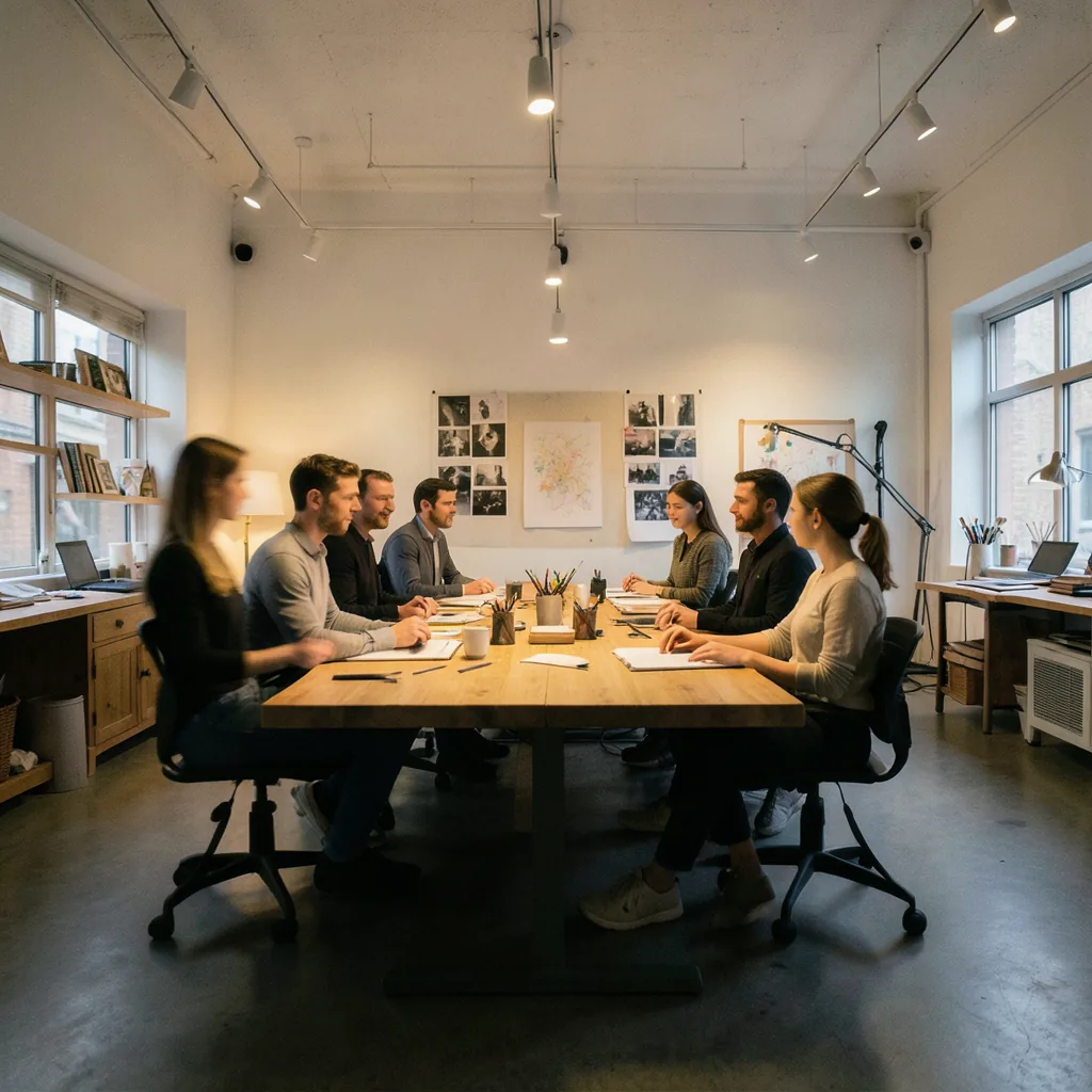 Agency studio at work