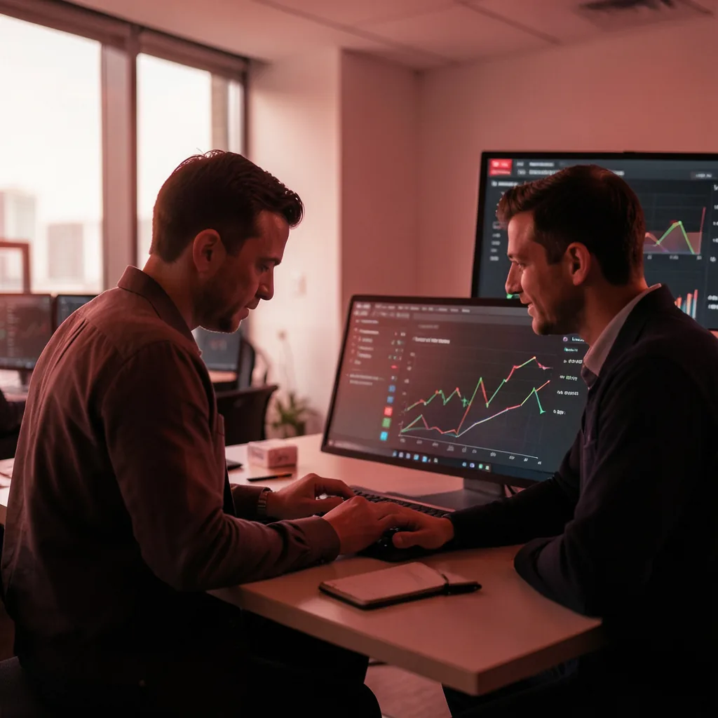 Operations team reviewing a live analytics dashboard