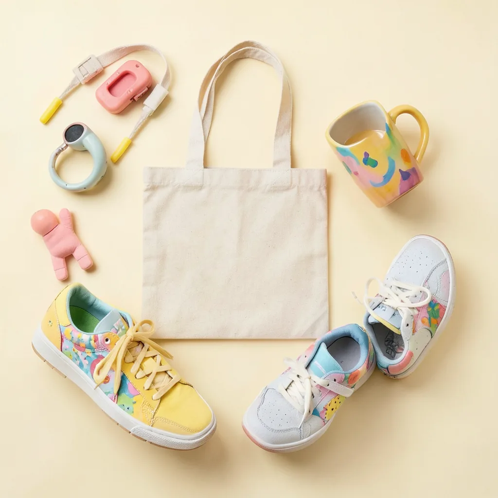Curated everyday essentials on a cream backdrop