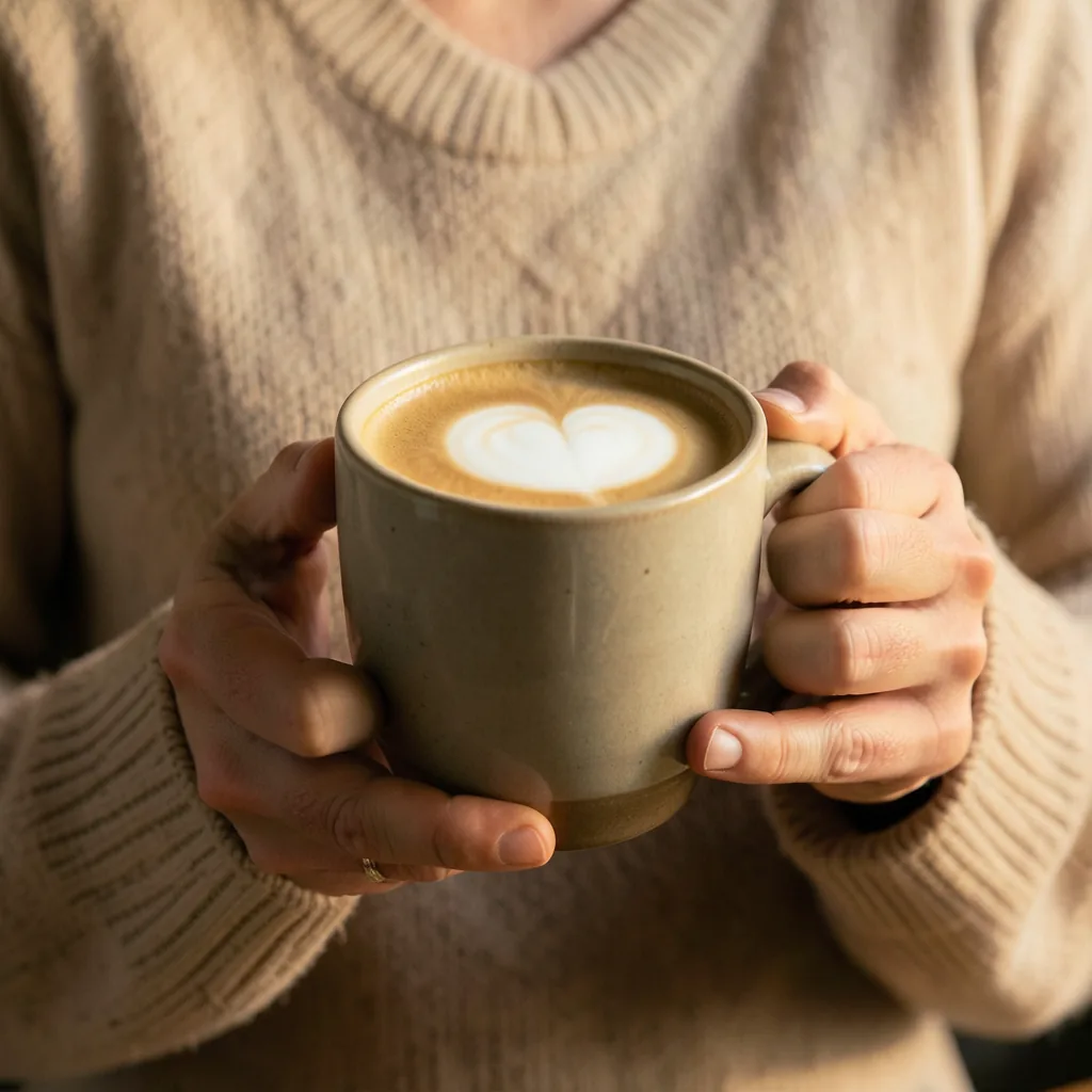 Mug held in hand
