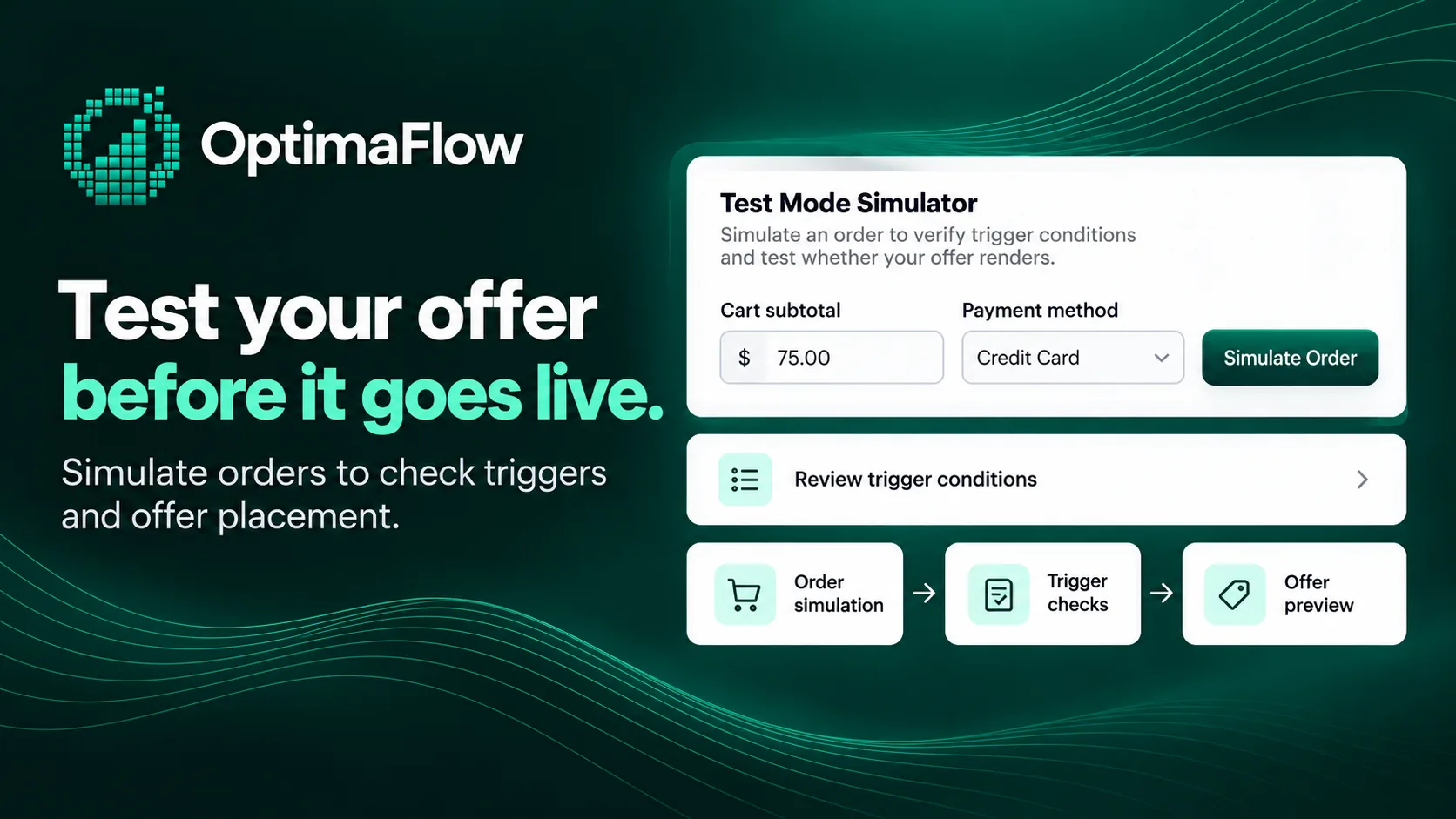 OptimaFlow Post-Purchase Upsell screen 1