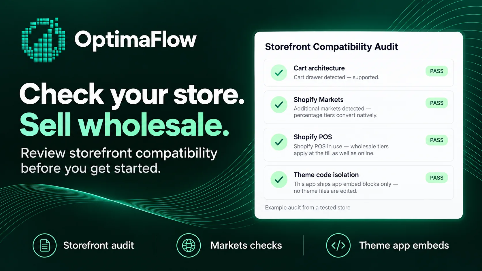 OptimaFlow Wholesale B2B screen 2